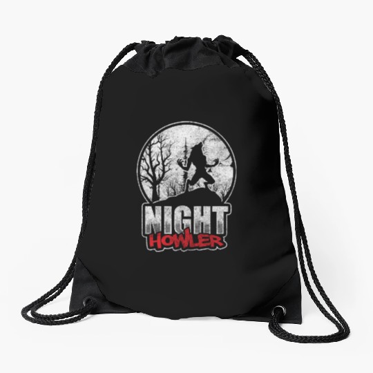 Werewolf Wolves Horror Drawstring Bags