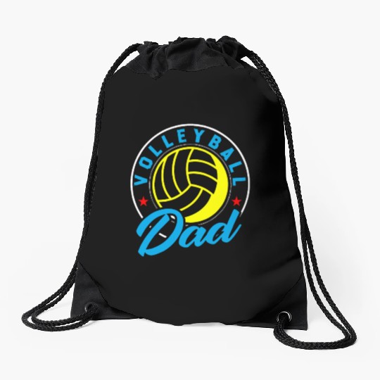 Volleyball Daddy Volleyball Dad Drawstring Bags