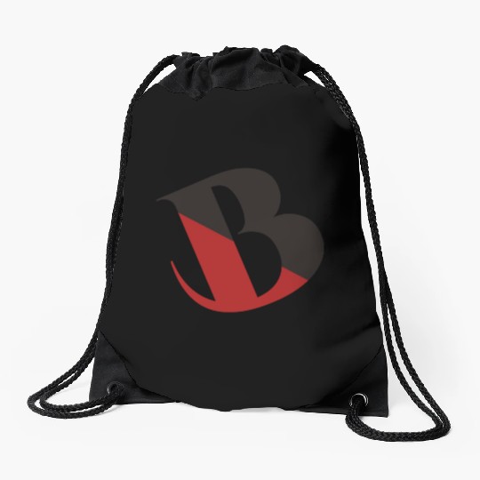 letter b graffiti Drawstring Bags