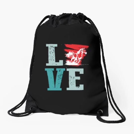 Horse Girl Horseback Riding Pony Lover Ranch Owner Drawstring Bags