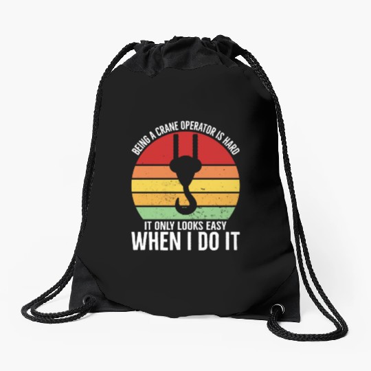 Crane Operator Driver Accessories Drawstring Bags