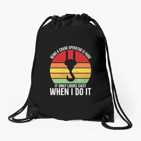 Crane Operator Driver Accessories Drawstring Bags