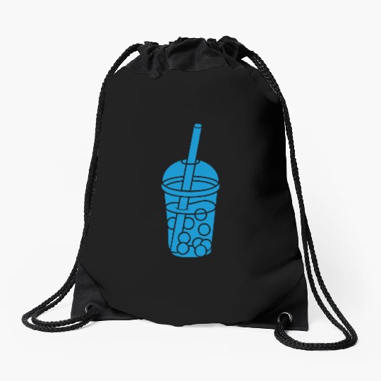 Mug design bubble tea Drawstring Bags