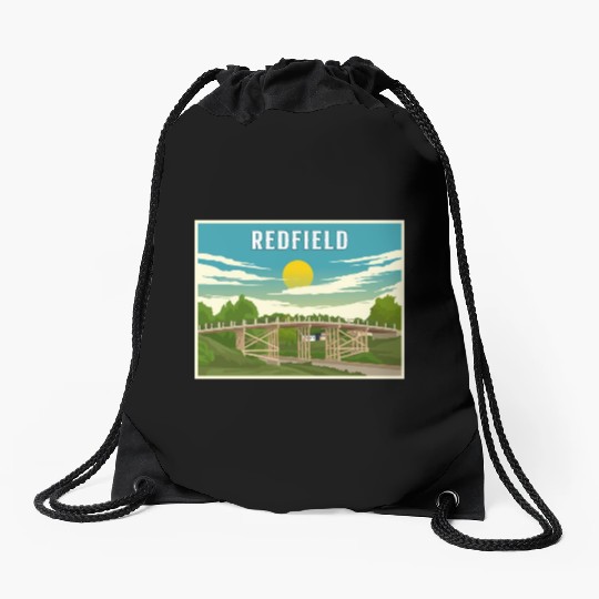 Redfield Historic James Street Bridge Drawstring Bags