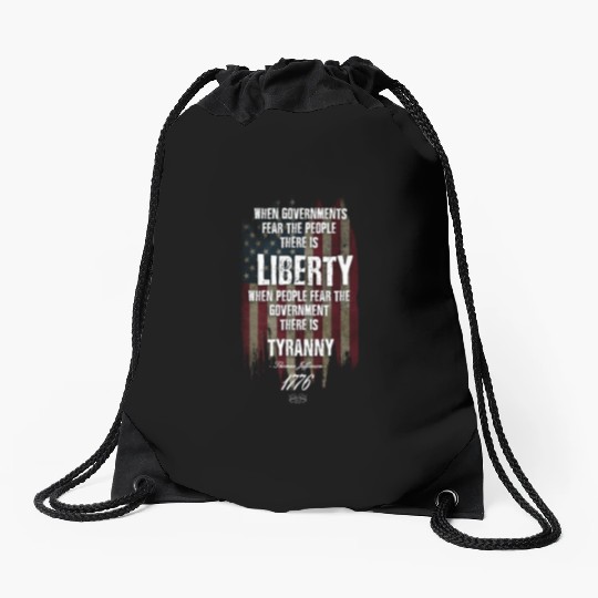 Liberty versus Tyranny Drawstring Bags