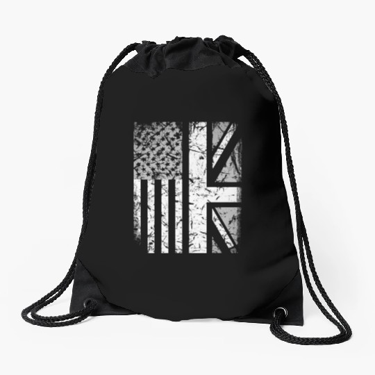 American Flag British Flag US UK Stars Stripes Drawstring Bags
