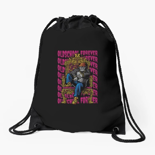 Old School Forever Old School Forever gift inspira Drawstring Bags