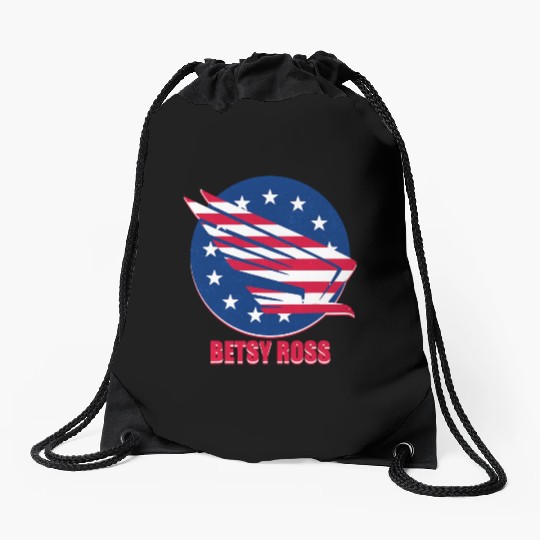 Patriotism USA Betsy Ross Flag Stars Stripes Eagle Drawstring Bags
