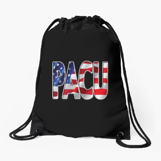 Nurses USA Flag Stars Stripes PACU Drawstring Bags