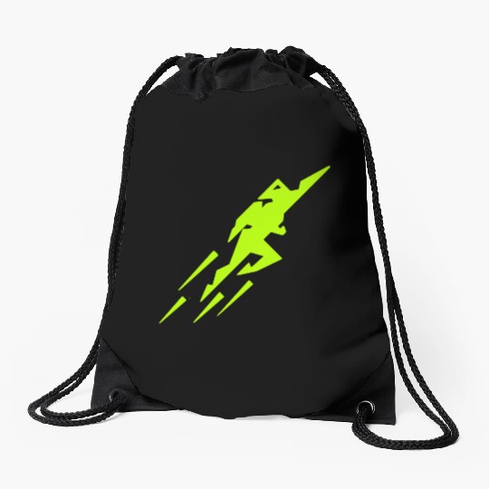 Rocket Man Drawstring Bags