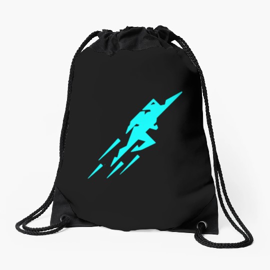 Rocket Man Drawstring Bags