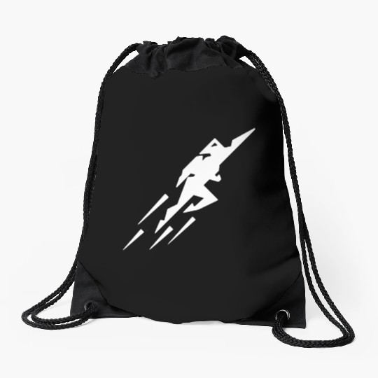 Rocket Man Drawstring Bags