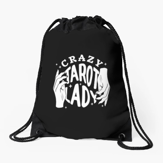 Divination Crazy Tarot Lady Crystal Ball Tarot Drawstring Bags
