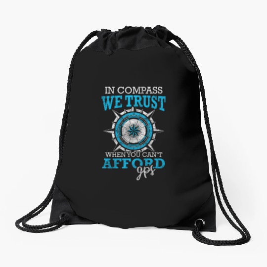 Sailing South Direction Lifestyle Drawstring Bags