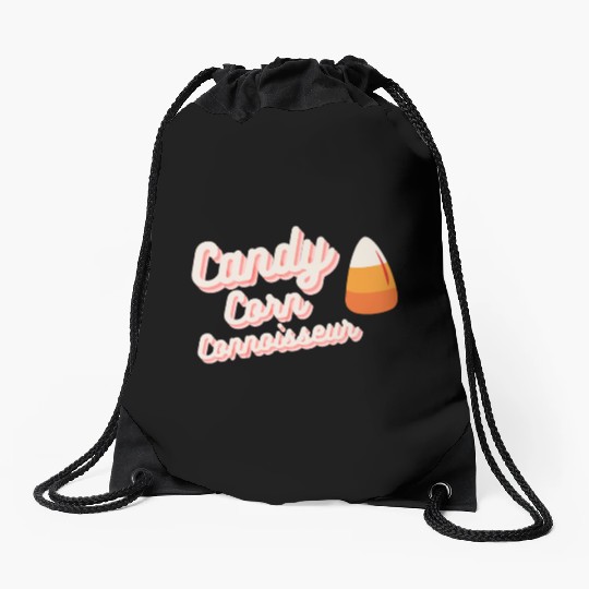 Candy Corn Connoisseur Drawstring Bags