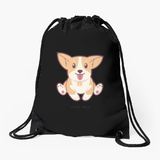 Corgi Drawstring Bags