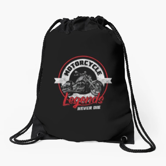 Biker Hard Rock Racing Sport Drawstring Bags
