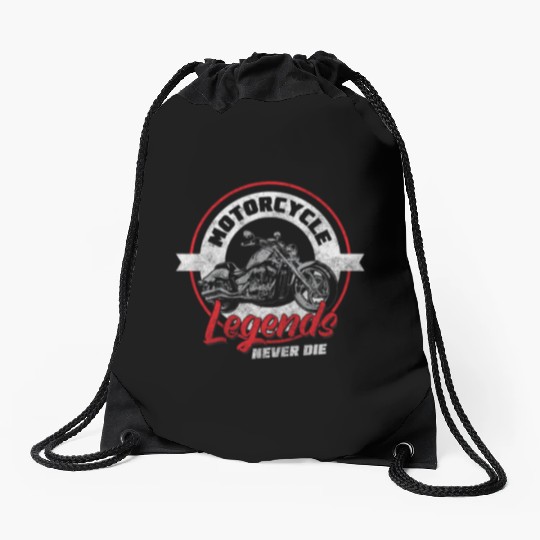 Biker Hard Rock Racing Sport Drawstring Bags