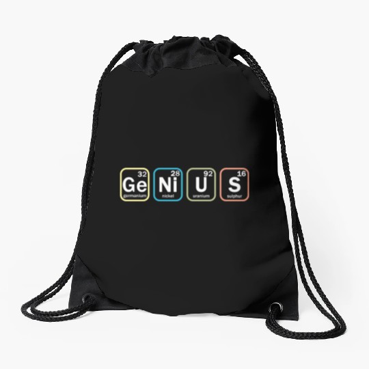 Funny Science Periodic Table Chemistry Teacher Drawstring Bags