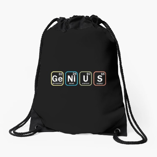 Funny Science Periodic Table Chemistry Teacher Drawstring Bags