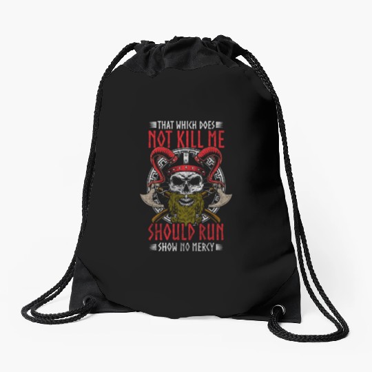Vikings Warrior Valhalla Heather Drawstring Bags