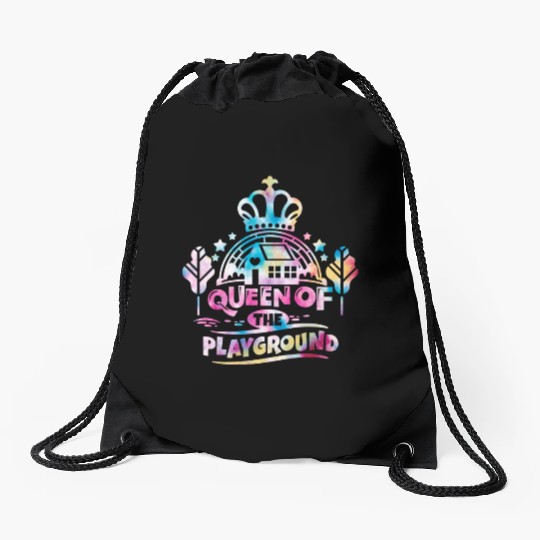 Queen of The Playground Back to School Drawstring Bags