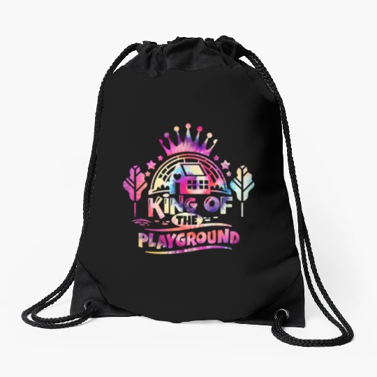 King of the Playground Back to School Drawstring Bags