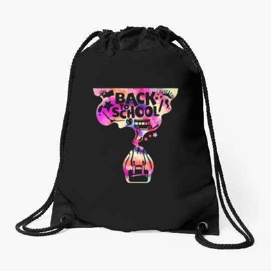 Backpack School Bus Back to School Drawstring Bags