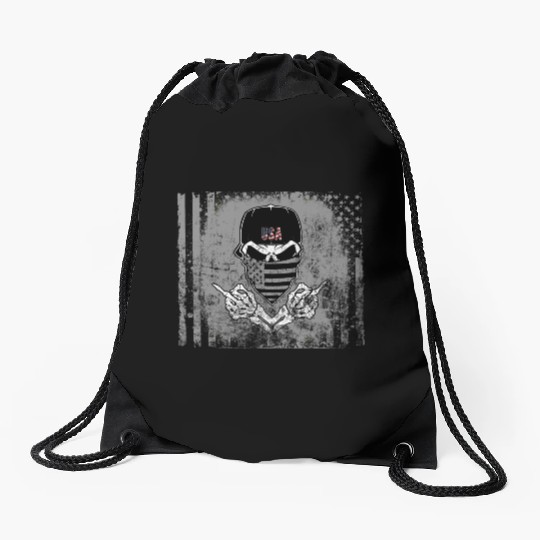 Wear American Warrior Drawstring Bags
