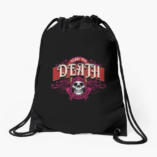 Death:The Graveyard Drawstring Bags