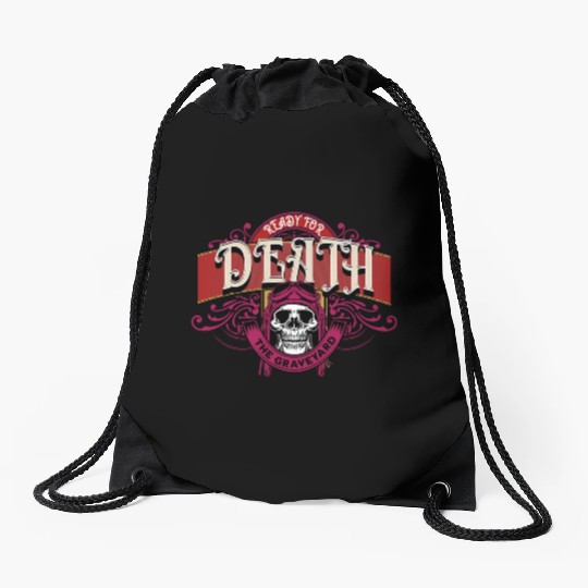 Death:The Graveyard Drawstring Bags