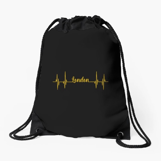 London Funny Gift Idea Drawstring Bags
