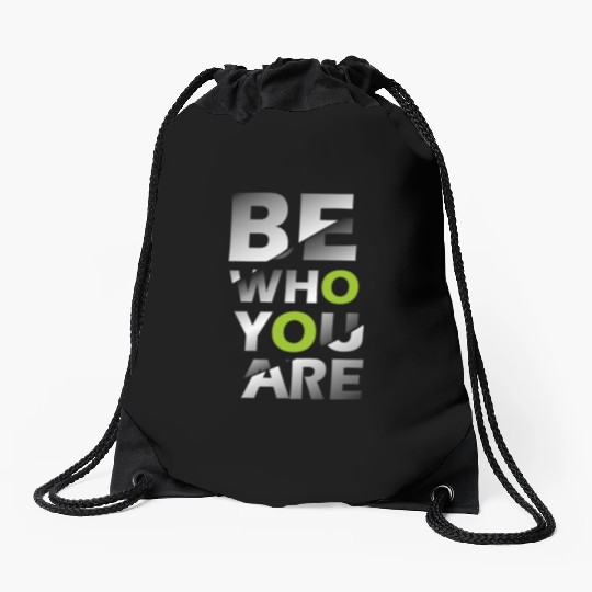 Me vs Me I am My Own Competition Motivational Drawstring Bags