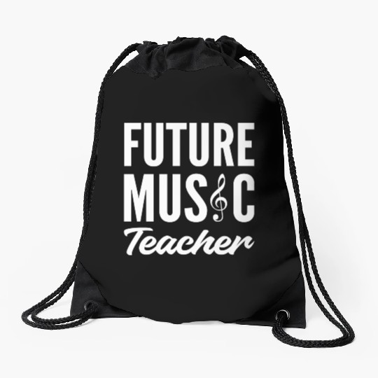Future Music Teacher Musician Gift Drawstring Bags