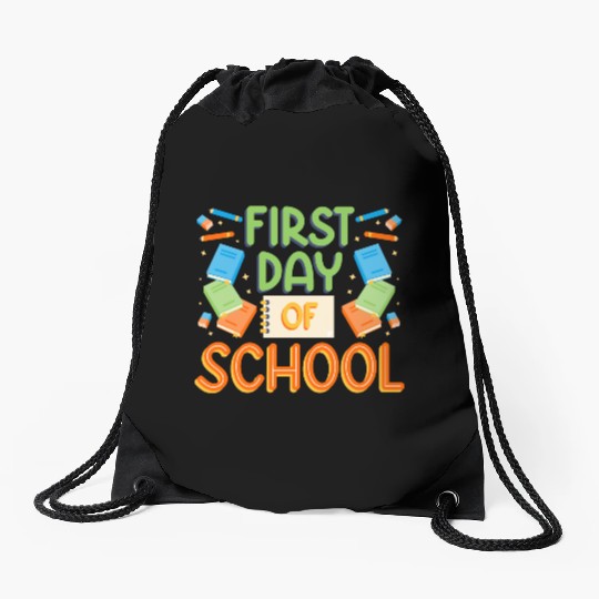 First Day of School, Welcome Back To School Drawstring Bags