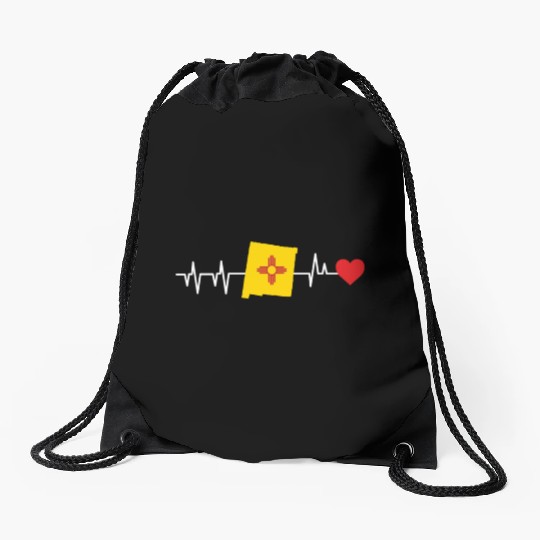 New Mexico Heartbeat Gift Drawstring Bags