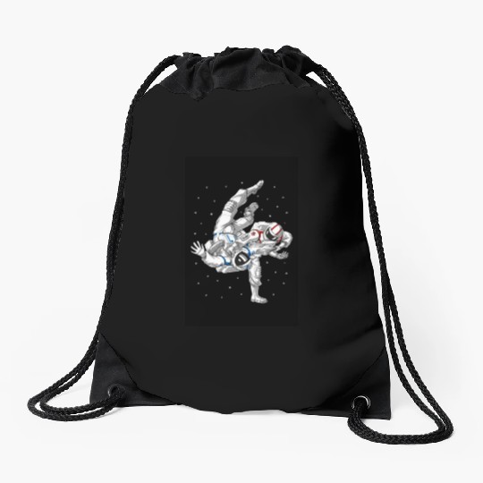 Astronauts Jiu-Jitsu Wrestling Drawstring Bags