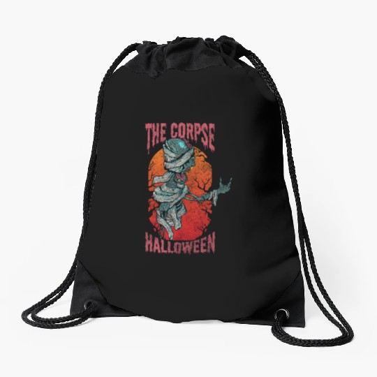 Mummy Creepy Anubis Drawstring Bags