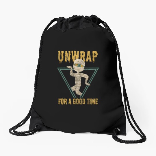 Mummy Fear Pyramid Anubis Drawstring Bags