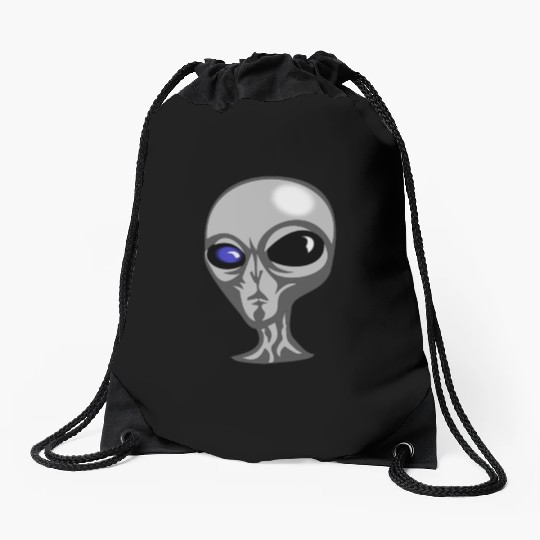 Roswell New Mexico Grey Alien Drawstring Bags