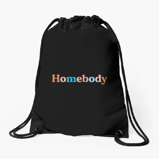 Retro Homebody Rather Be Inside Vintage Introvert Drawstring Bags