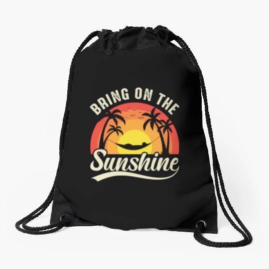 Bring On The Sunshine Drawstring Bags
