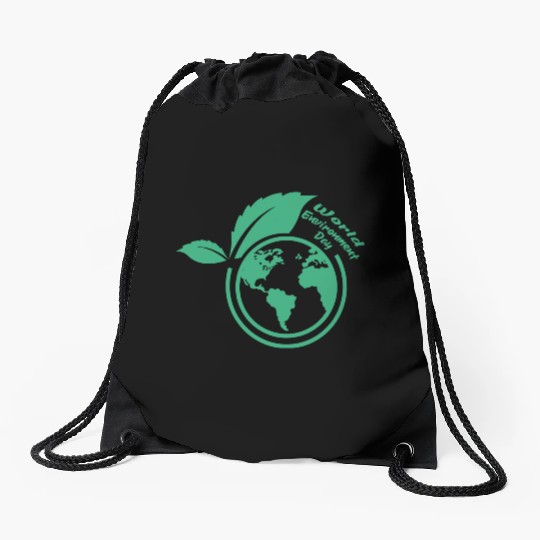 World Environment Day Drawstring Bags