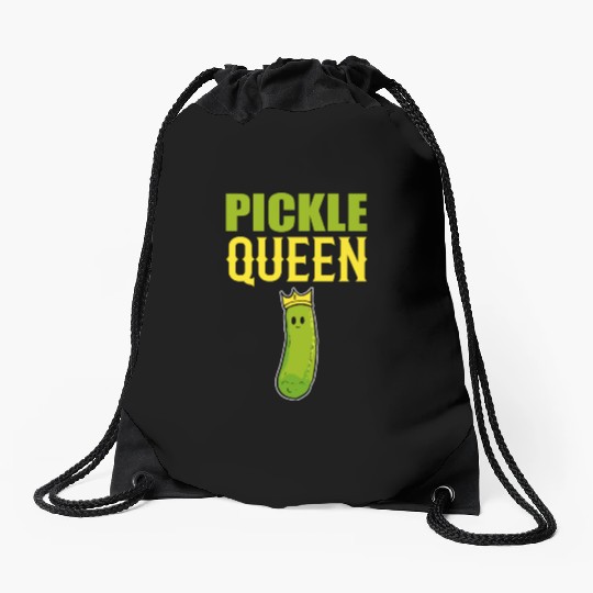 Pickle Queen Head Chef Gift Drawstring Bags