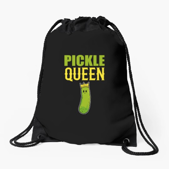 Pickle Queen Head Chef Gift Drawstring Bags