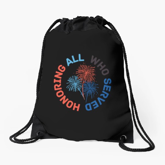 Thank You Veterans l Veterans Day Gift Idea Drawstring Bags