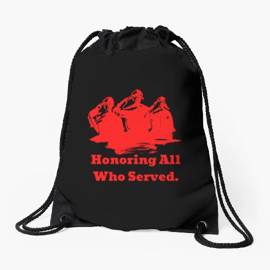 Thank You Veterans l Veterans Day Gift Idea Drawstring Bags
