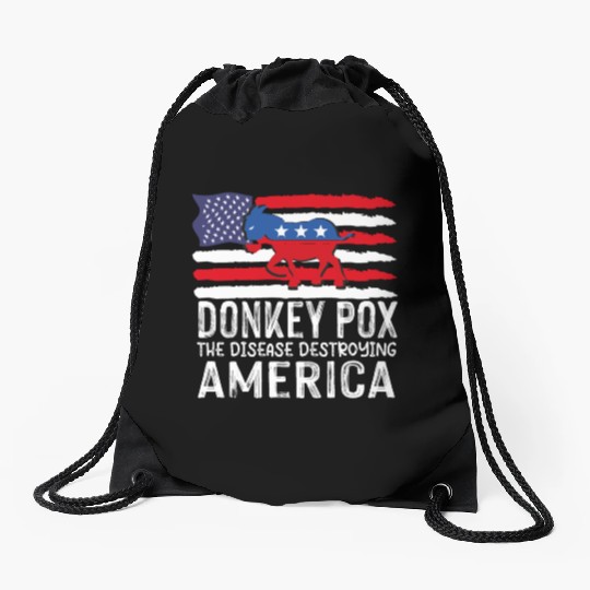 Donkey Pox The Disease Destroying America Funny Drawstring Bags