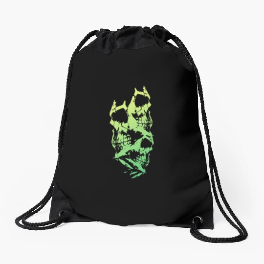 Bone Face - Lemon Drawstring Bags