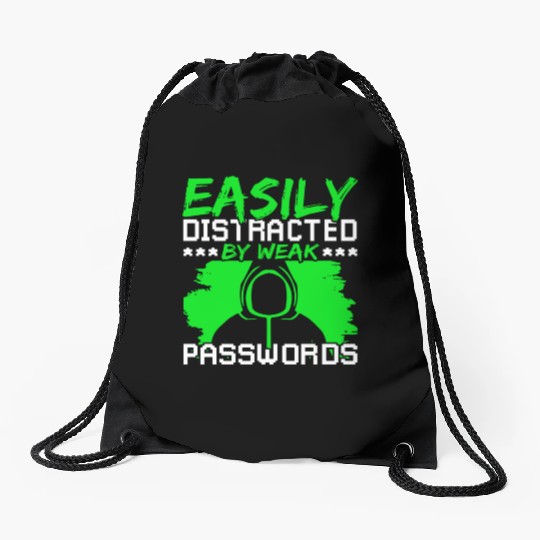 Cyber Security Ethical Hacker Password Drawstring Bags